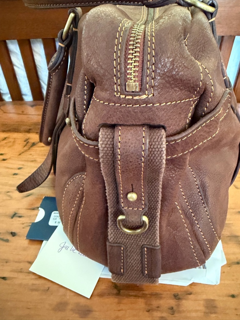Dooney & Bourke Alto MBL07 The Kelli bag in Cognac. - Picture 7 of 15